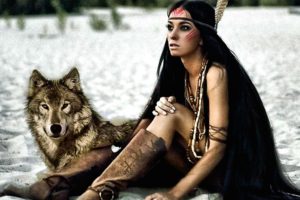 art, Artwork, Photoshop, Manipulation, Fantasy, Photo, Artistic, Wolf, Wolves, Indian, Sexy, Babe