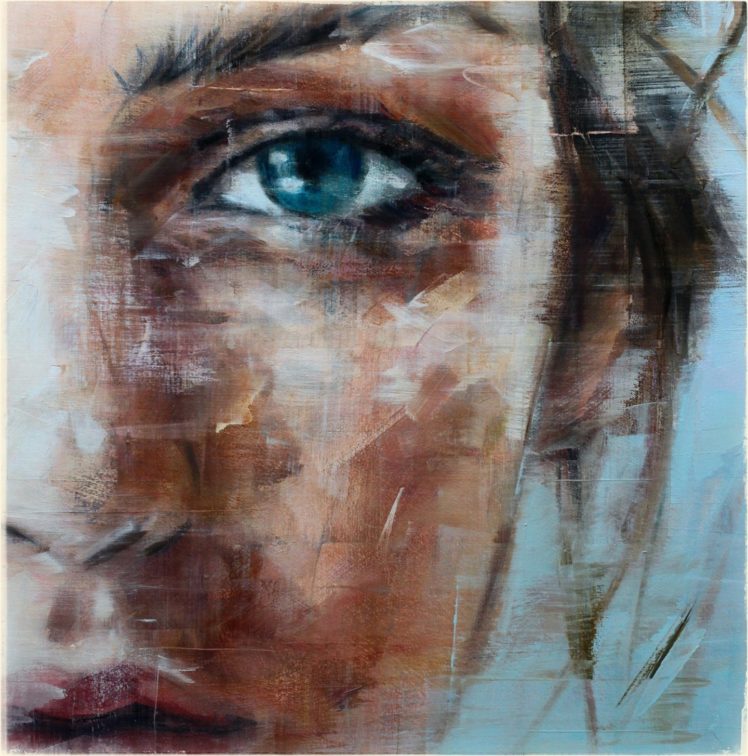 oil, Art, Woman, Face, Blue, Eyes, Painting HD Wallpaper Desktop Background