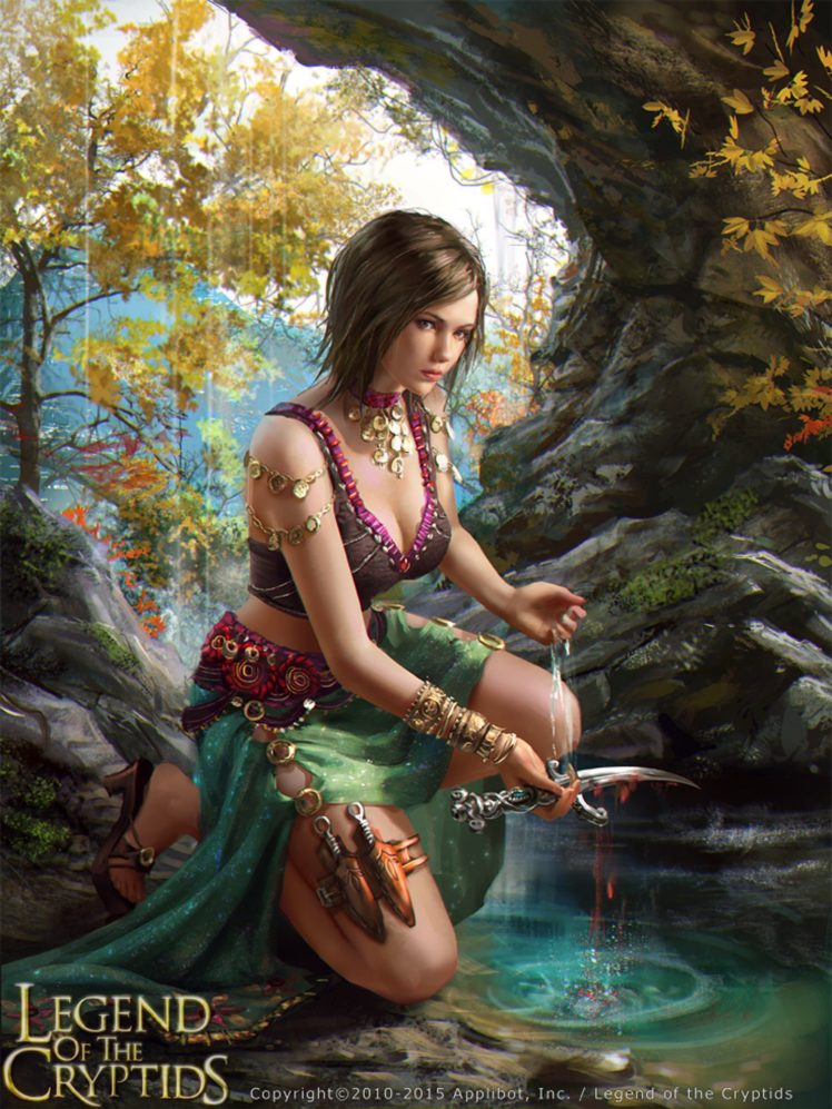 fantasy, Girl, Woman, Beauty, Beautiful, Tree, Dress, Short, Hair HD Wallpaper Desktop Background