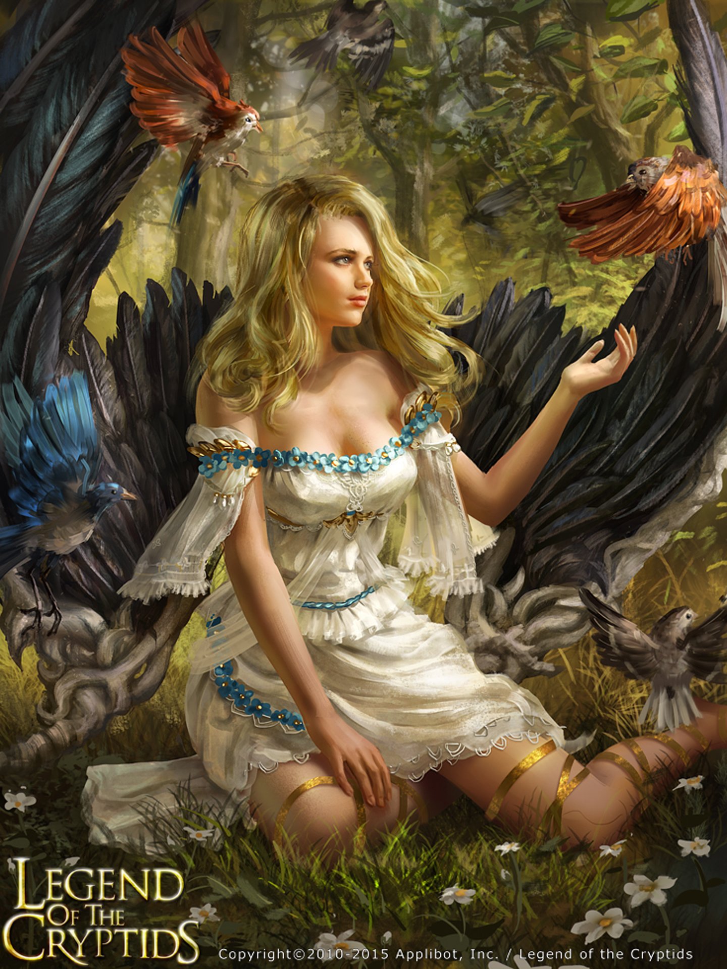 legend, Of, The, Cryptids, Card, Fantasy, Girls, Beautiful, Dress, Long, Hair, Character Wallpaper