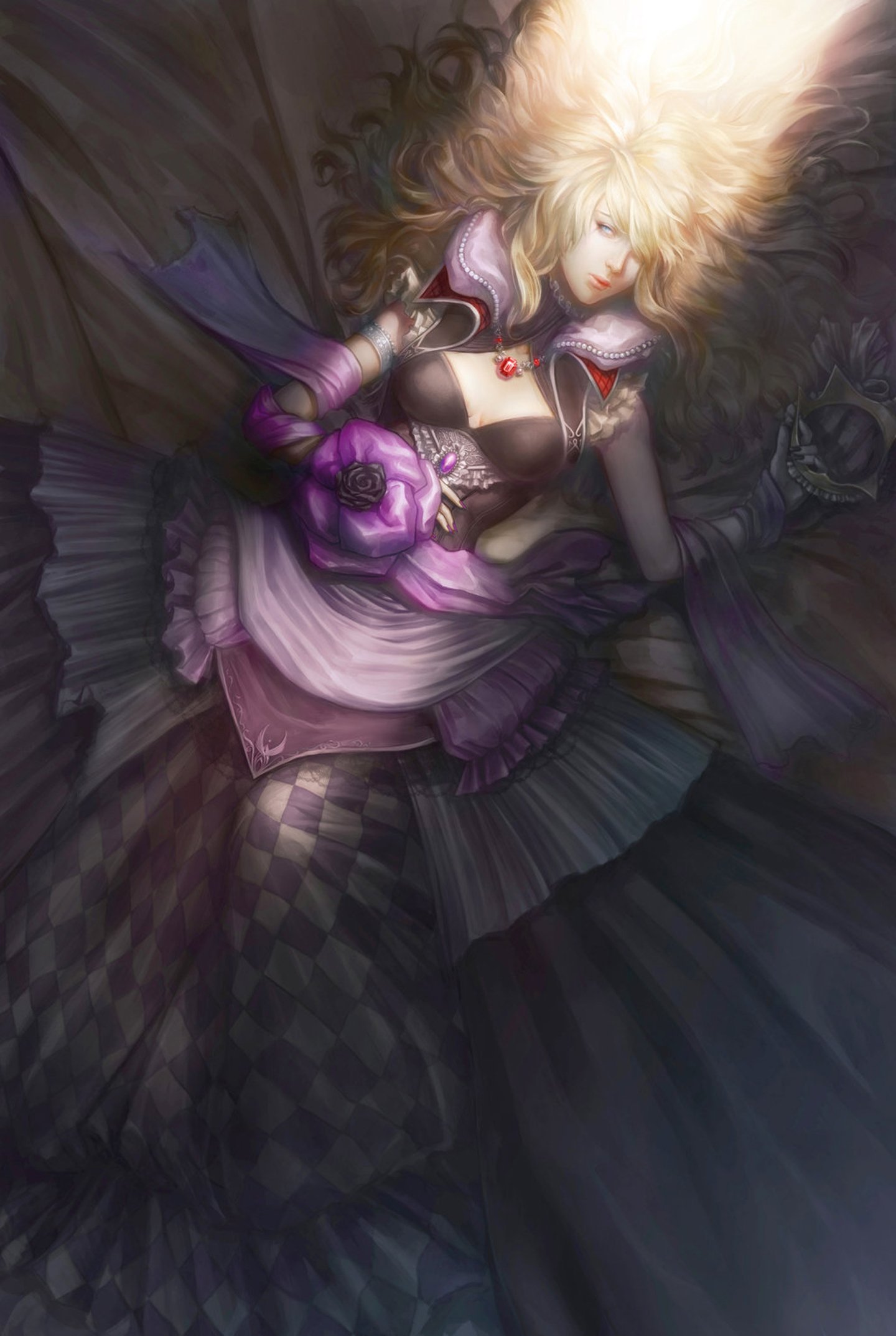 fantasy, Girls, Beautiful, Dress, Long, Hair, Character Wallpaper