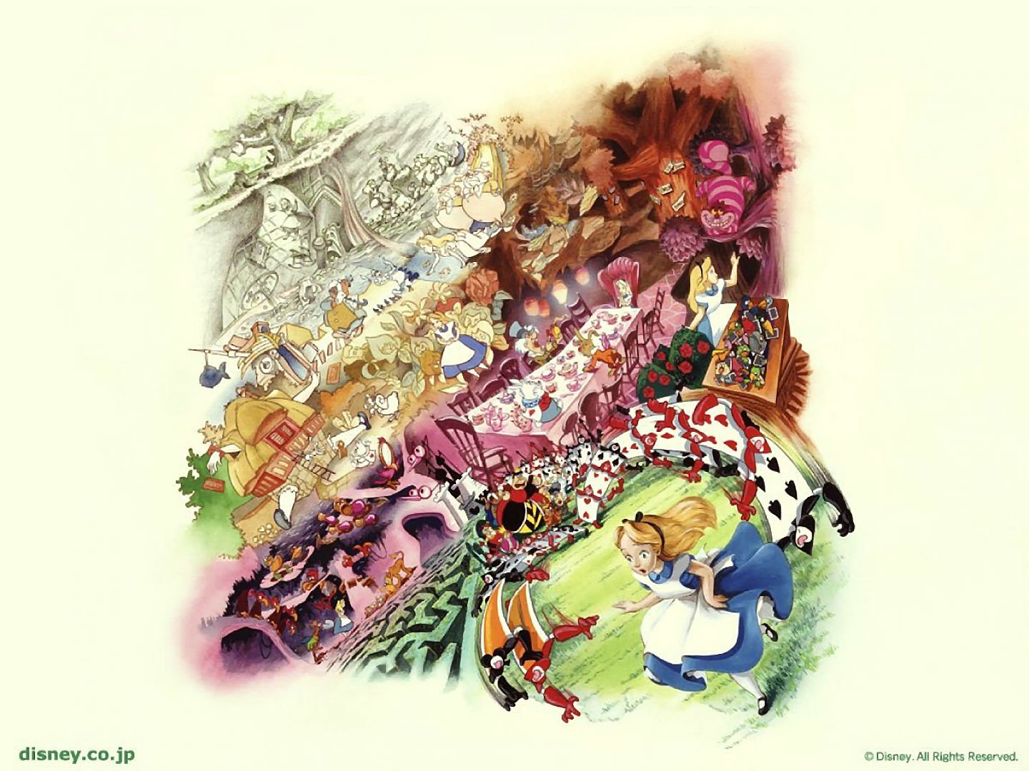 alice, Wonderland, Fantasy, Fairy, Adventure, Comedy, Depp, Disneyr Wallpaper