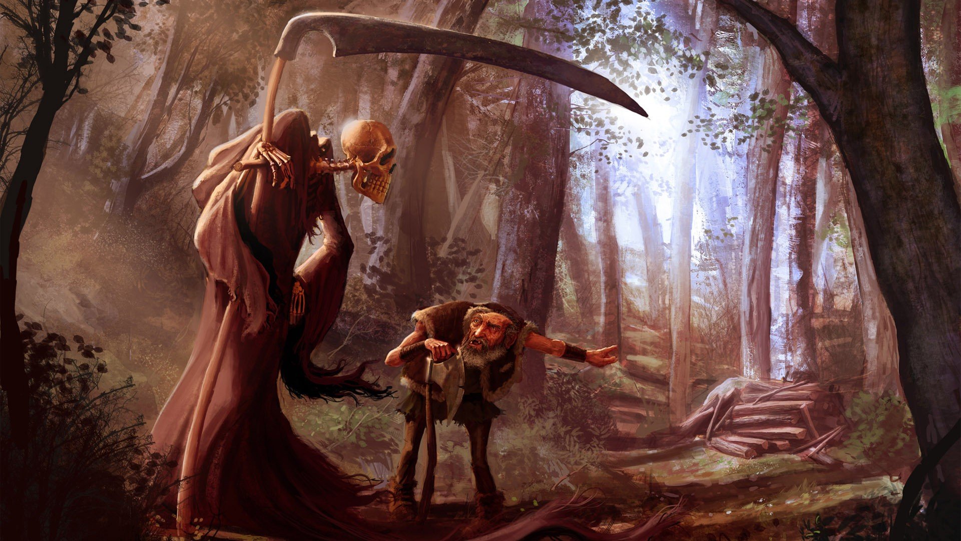 death, Scythe, Axes, Realistic, Grim, Reapers Wallpaper