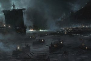 game, Of, Thronessong, Of, Ice, And, Fire, Blackwater, Ship, Drawing