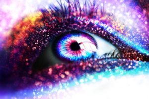 glitter, Sparkle, Psychedelic, Abstract, Abstraction, Bokeh, Eyes, Eye, Fantasy, Color, Vampire, Dark
