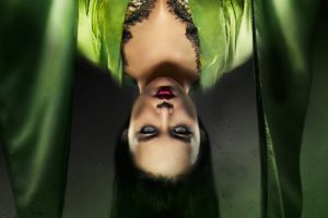 upside, Down,  , Vampire,  , Witch green sleep girl