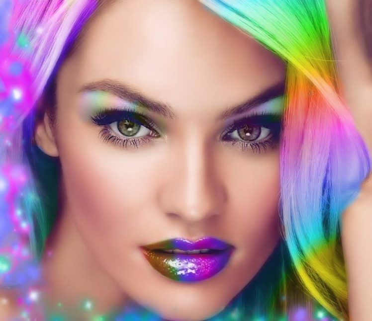beautiful, Girl, Colorful HD Wallpaper Desktop Background