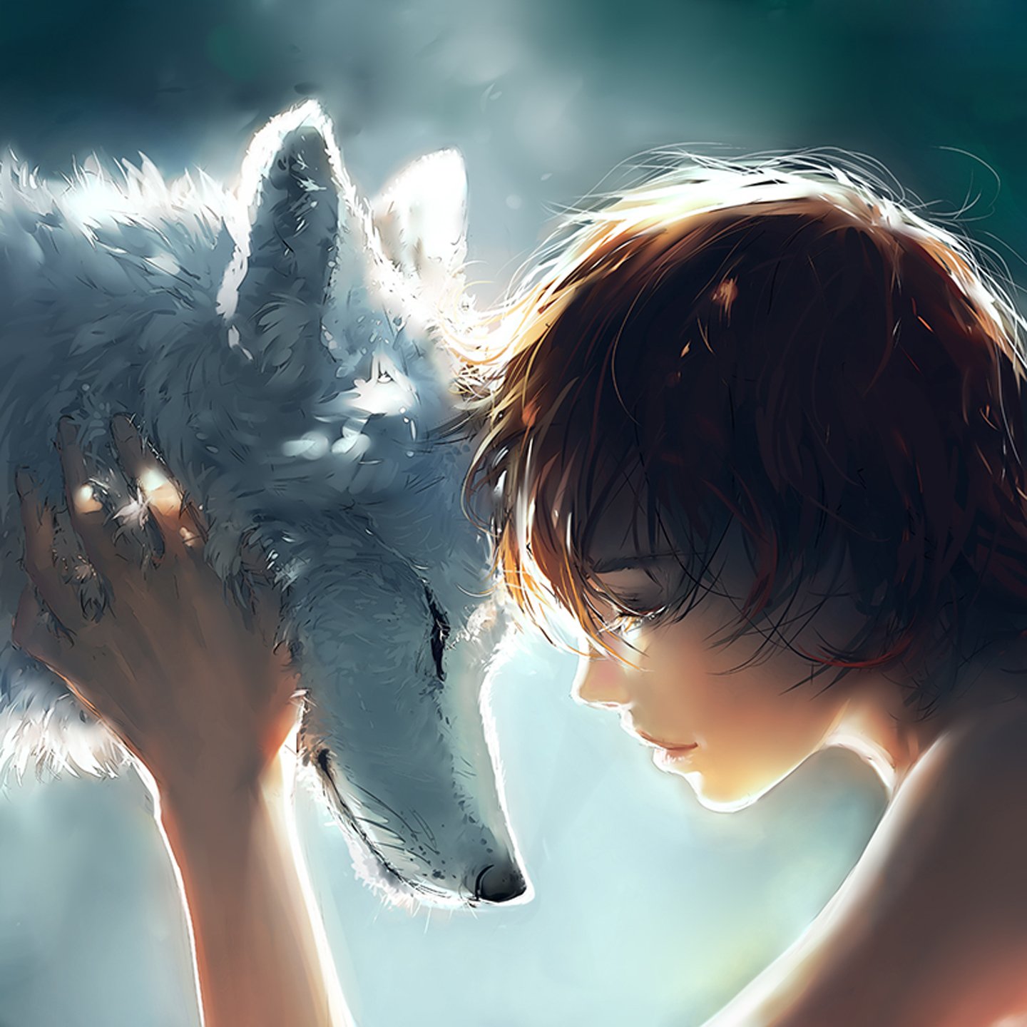 friend, Girl, Short, Hair, Beautiful, Animal Wallpaper