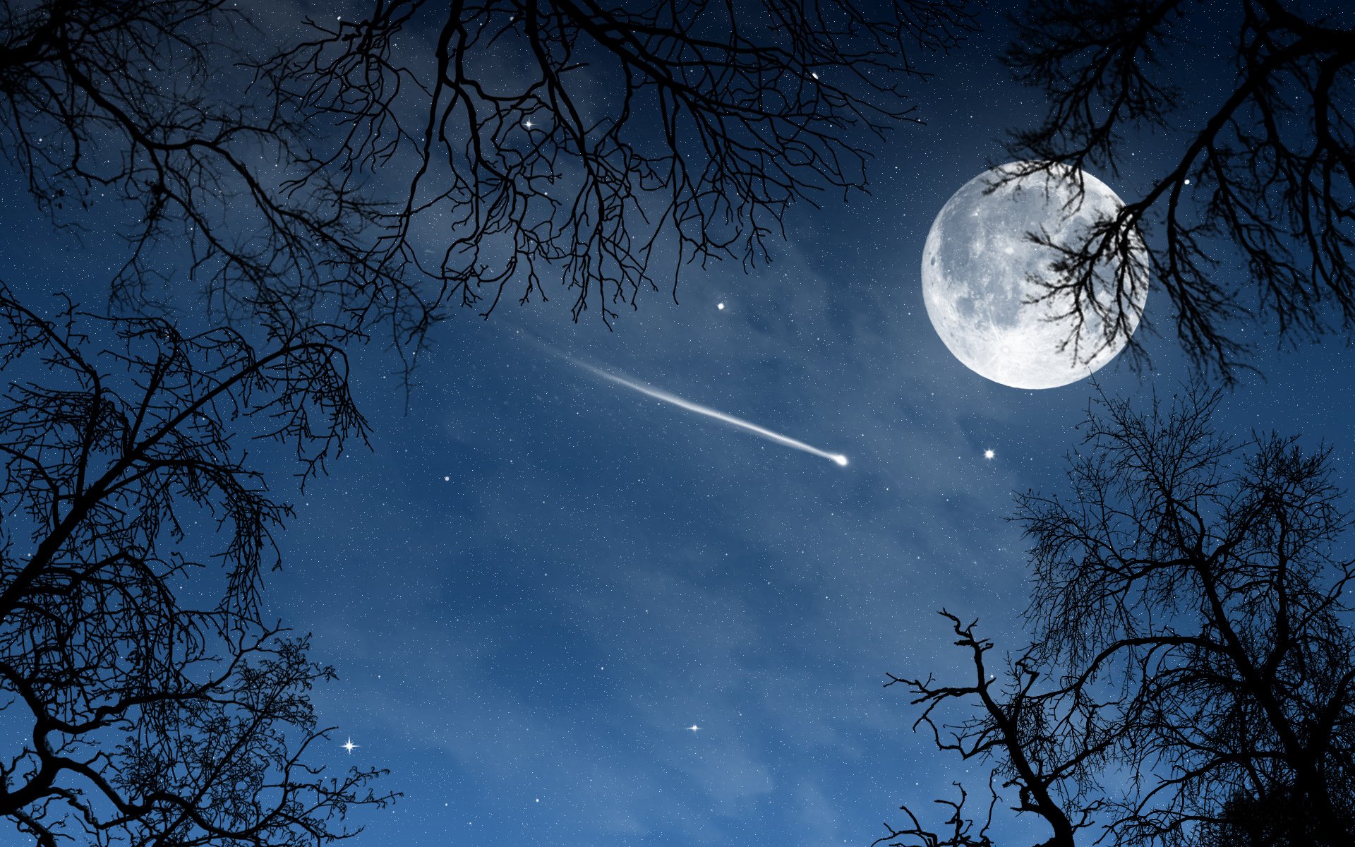 falling, Star Wallpaper