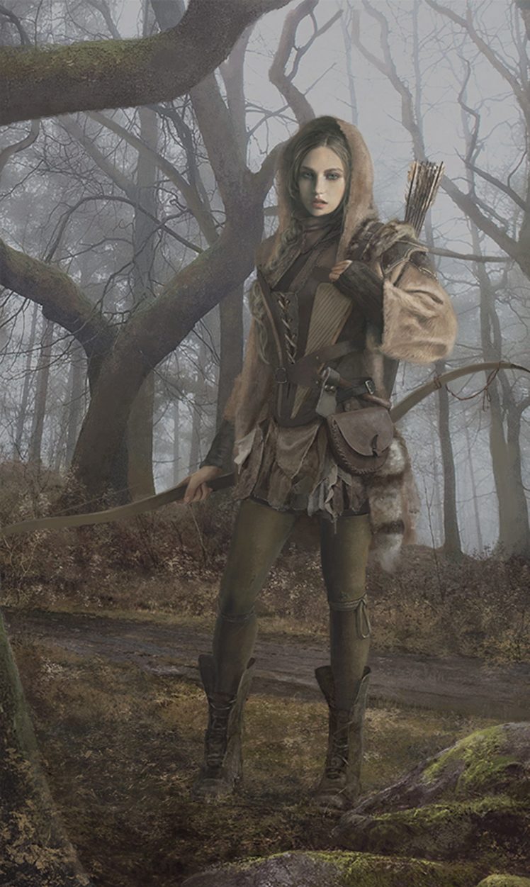 arrow, Bow, Forest, Tree, Girl, Warrior, Fantasy HD Wallpaper Desktop Background