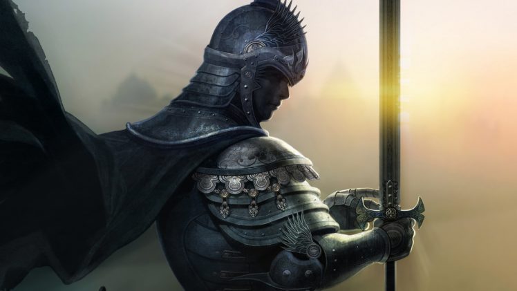 fantasy, Warrior, Sword, Man HD Wallpaper Desktop Background