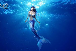mermaid, Fish, Artwork, Sea