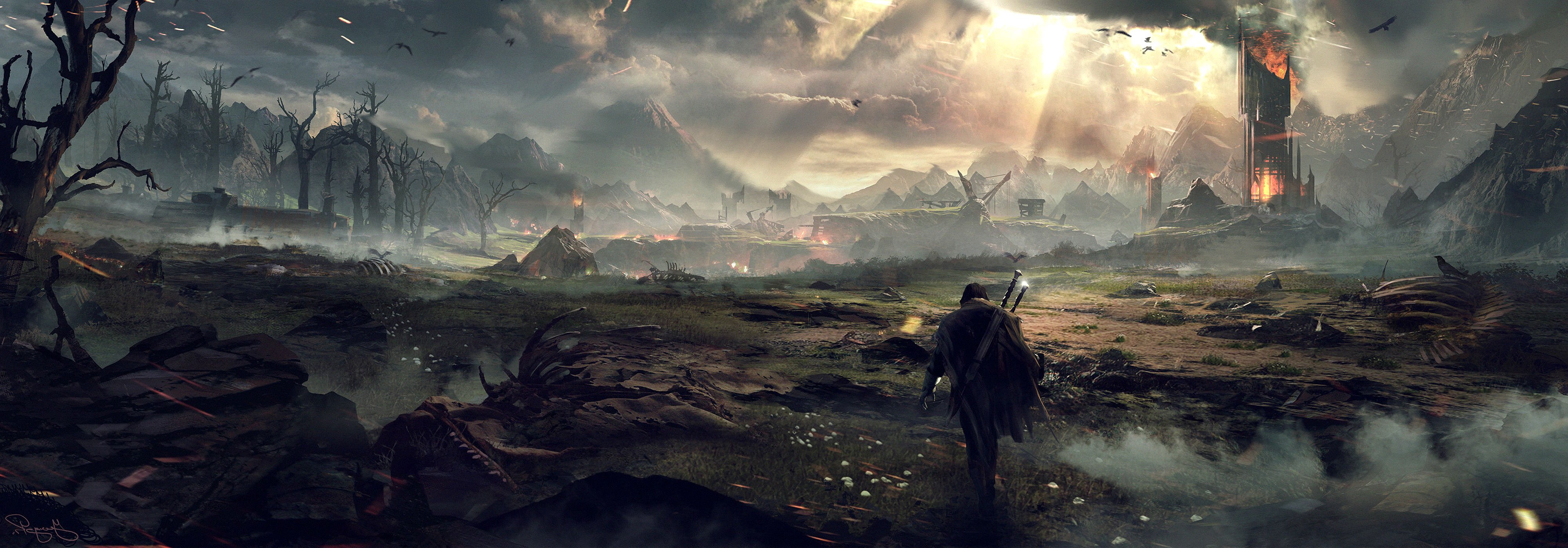 middle, Earth, Shadow, Mordor, Fantasy, Adventure, Action, Lotr, Online, Lord, Rings, Warrior Wallpaper