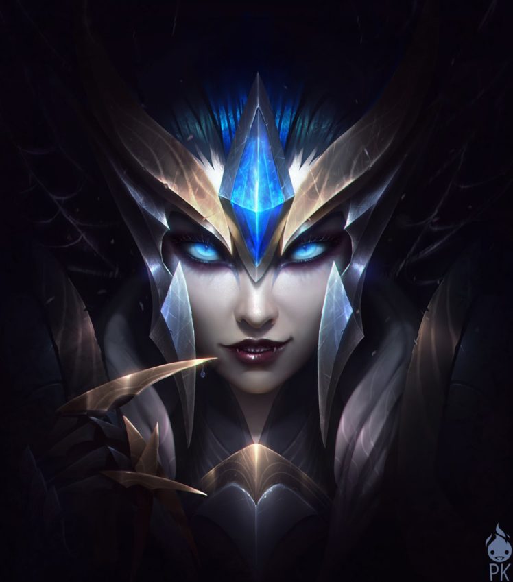 league of legends, Game, Elise, Blue, Eyes, Fantasy, Woman HD Wallpaper Desktop Background
