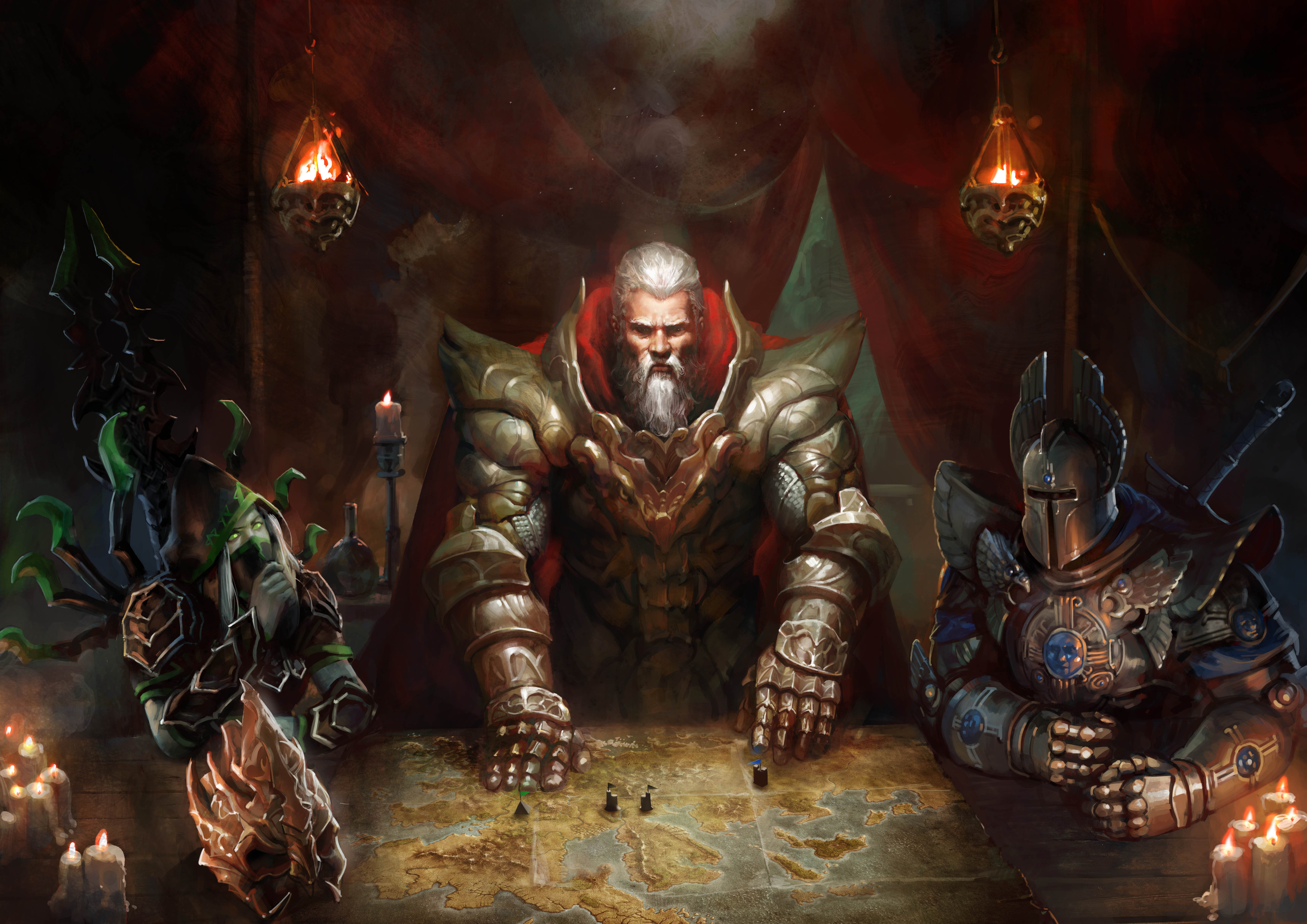 heroes, Might, Magic, Strategy, Fantasy, Fighting, Adventure, Action, Online, 1hmm, King, Knight, Warrior, Armor Wallpaper