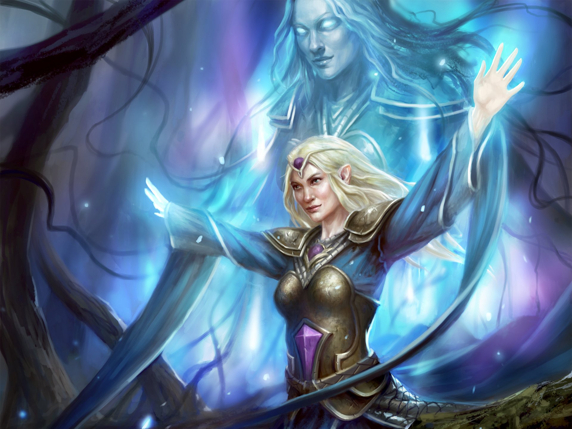 magic, Elves, Guardians, Of, Middle, Earth, Galadriel, Games, Fantasy, Girls, Elf, Lotr, Lord, Rings Wallpaper