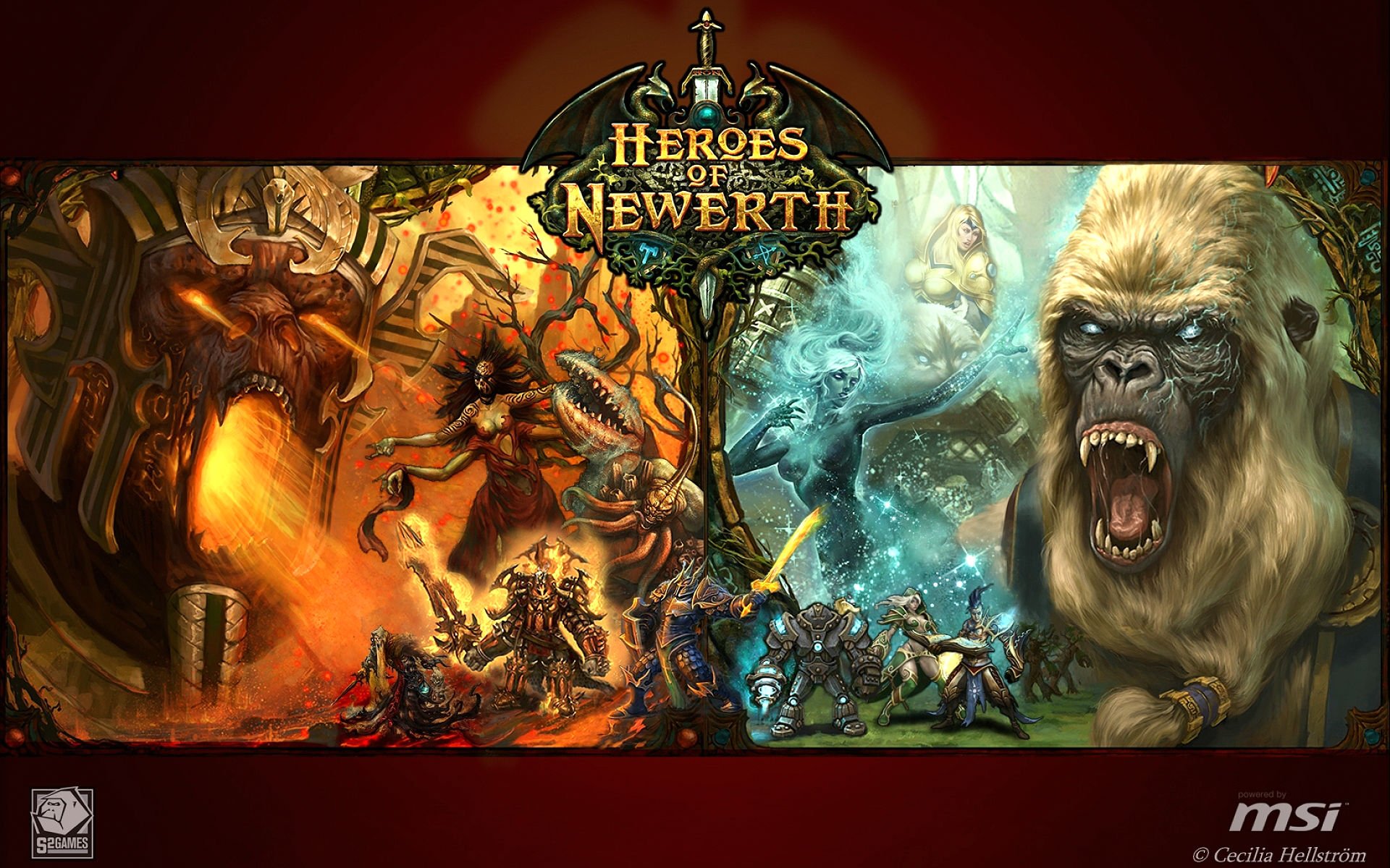 heroes, Of, Newerth, Arena, Mmo, Online, Fighting, Fantasy, 1hon, Moba, Action, Hon, Warrior, Sci fi Wallpaper