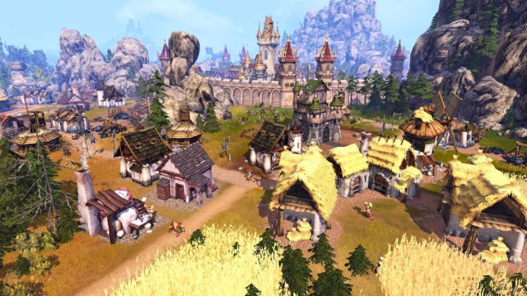 settlers, Online, City, Building, Strategy, Fantasy, Adventure, Rts, Mmo, Empire, 1tso, Town, Village, Rustic, Detail HD Wallpaper Desktop Background