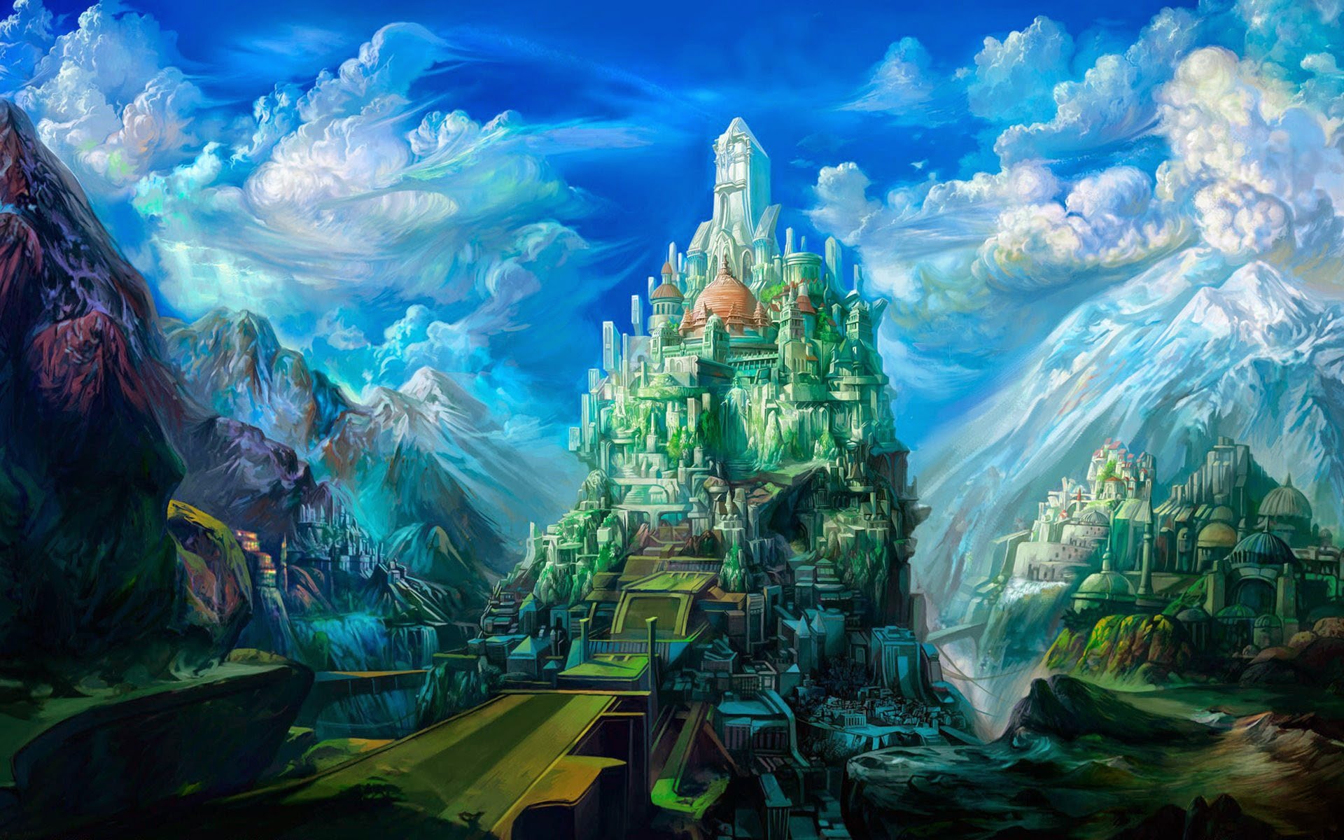 4story, Gates, Of, Andaron, Fantasy, Mmo, Rpg, Action, Adventure, Fighting, Online, Poster, Castle Wallpaper