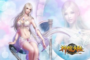 forsaken, World, Shenmo, Online, Fantasy, Mmo, Rpg, Perfect, 1fwso, Action, Fighting, Adventure, Dark, Age, Warrior, Vampire, Perfect, Detail, Girl, Girls, Artwork, Poster