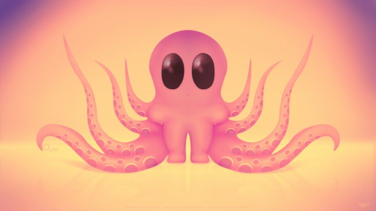 octo, Octopus, Funny, Love, Art, Cute, Toy, Mac, Pc, Desctop, Free, Wallpaper HD Wallpaper Desktop Background