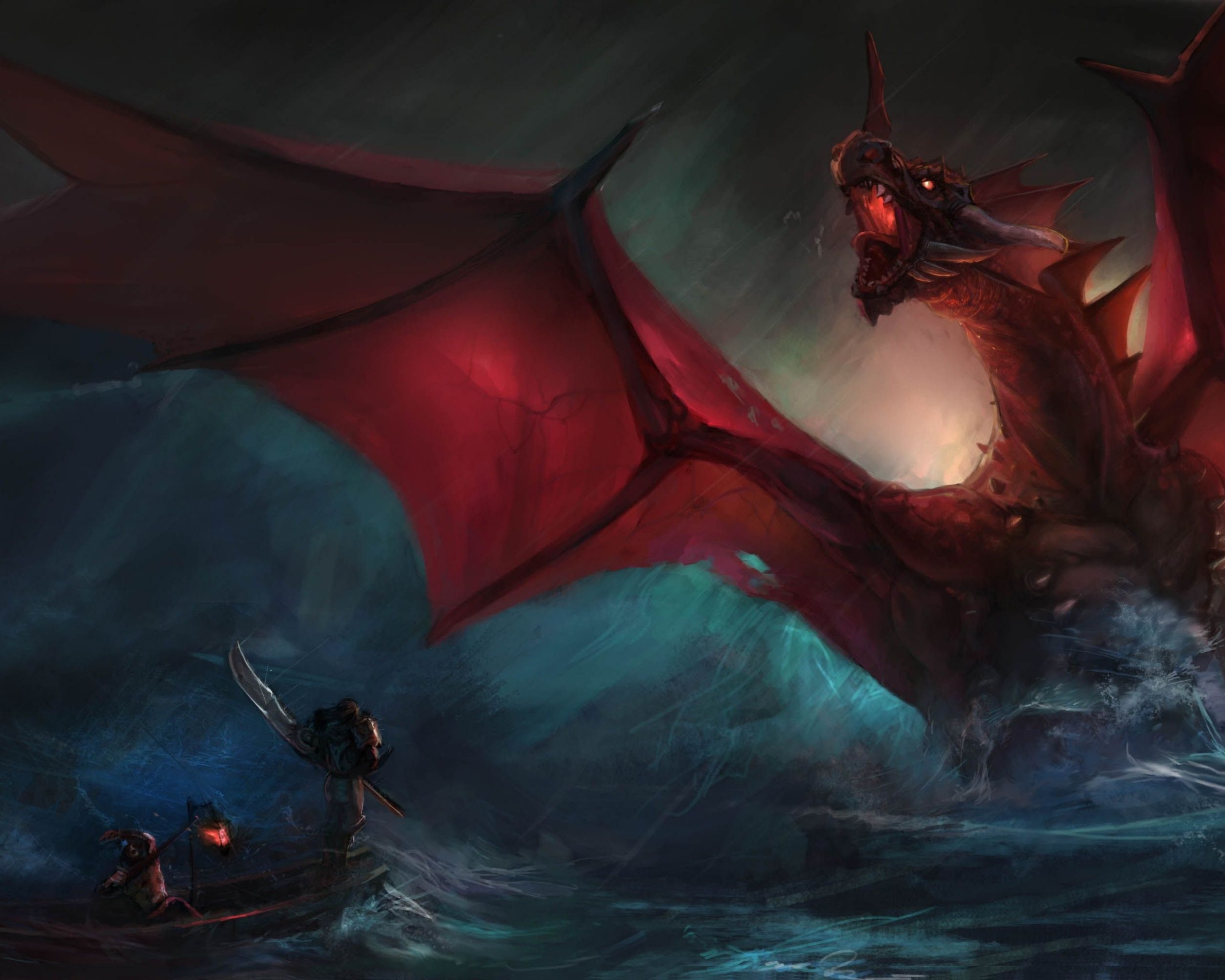 dragon, Fantasy, Art, Artwork, Dragons Wallpaper