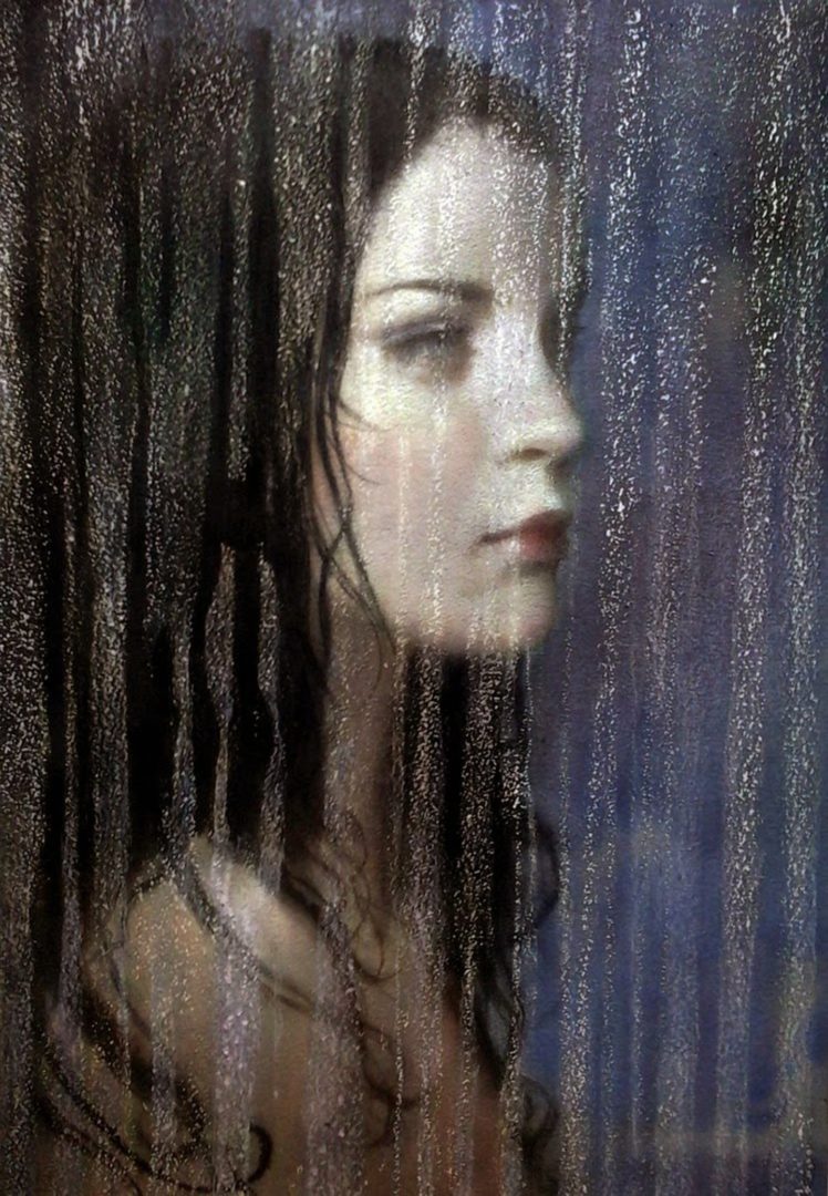 beautiful, Art, Original, Color, Girl, Rain, Face HD Wallpaper Desktop Background