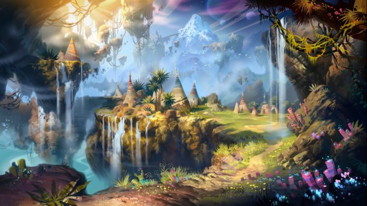 fantasy, Landscape, Art, Artwork, Nature, Scenery HD Wallpaper Desktop Background