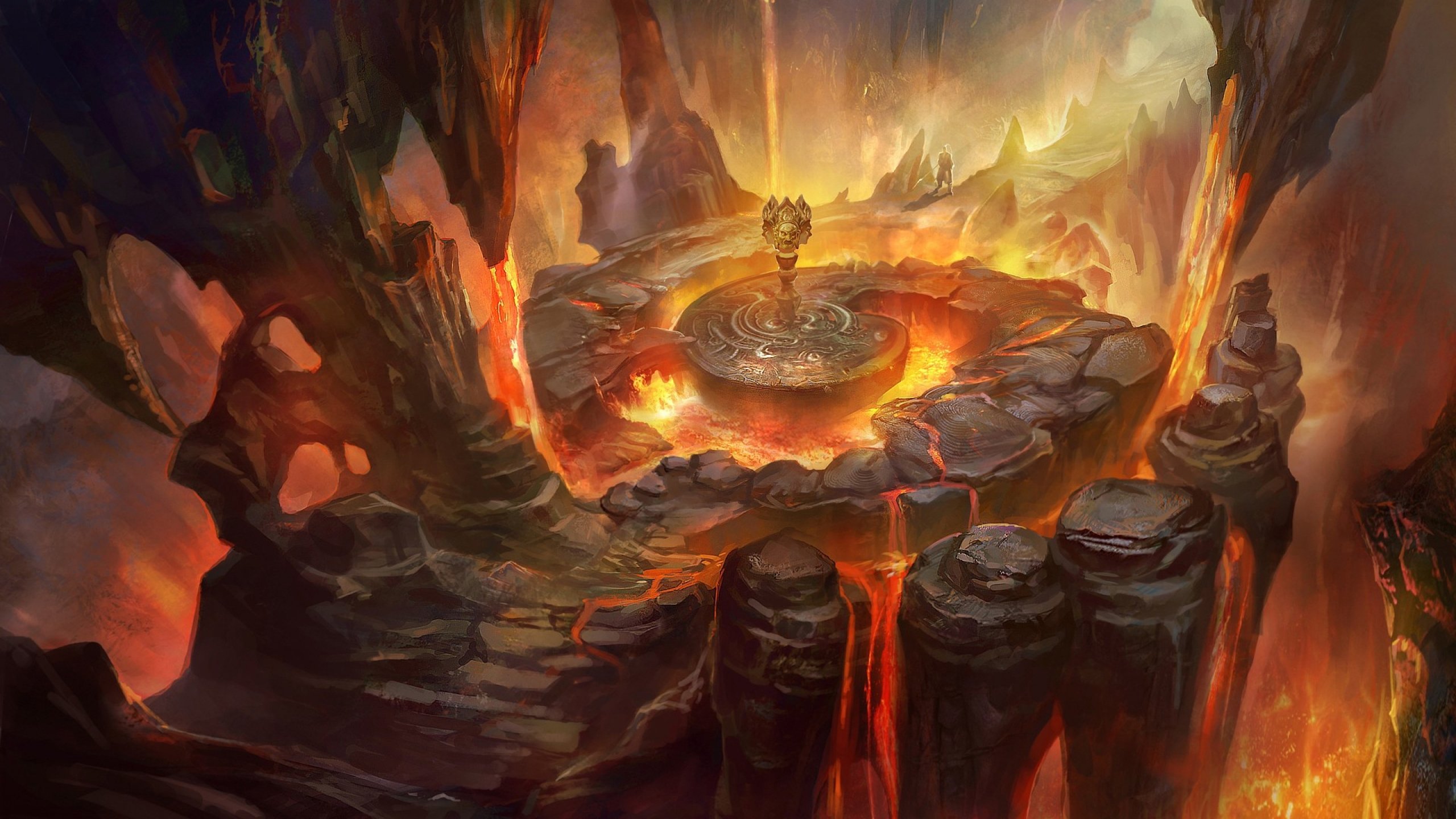 fantasy, Landscape, Art, Artwork, Nature, Scenery Wallpaper