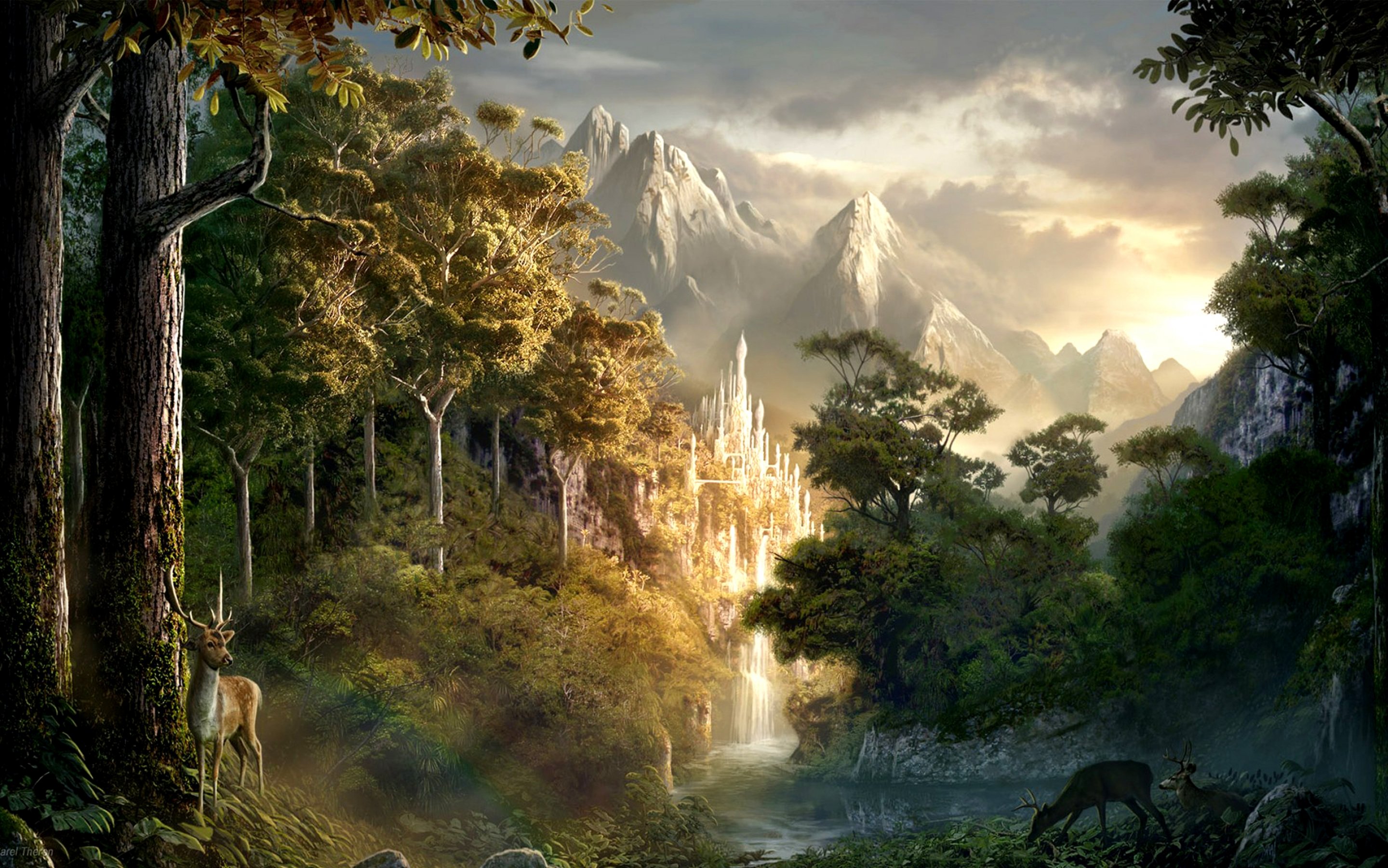 fantasy, Landscape, Art, Artwork, Nature, Scenery Wallpaper