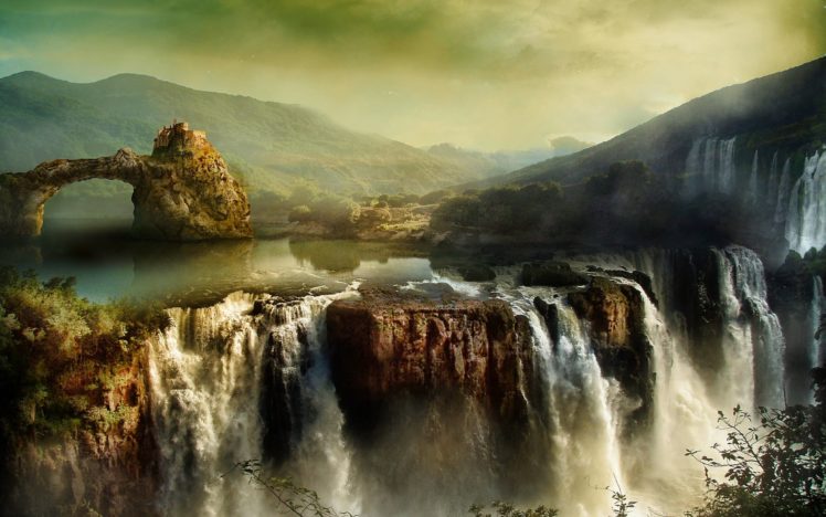 fantasy, Landscape, Art, Artwork, Nature HD Wallpaper Desktop Background