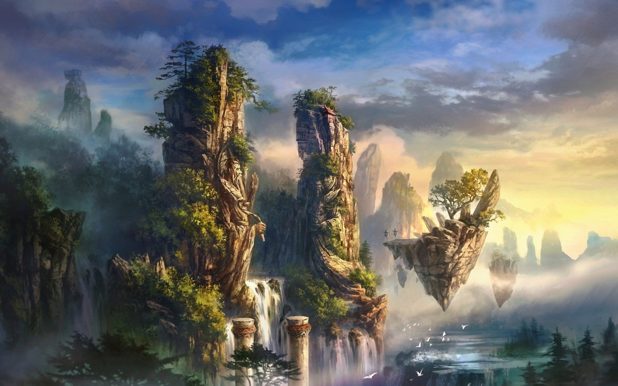 fantasy, Landscape, Art, Artwork, Nature Wallpaper