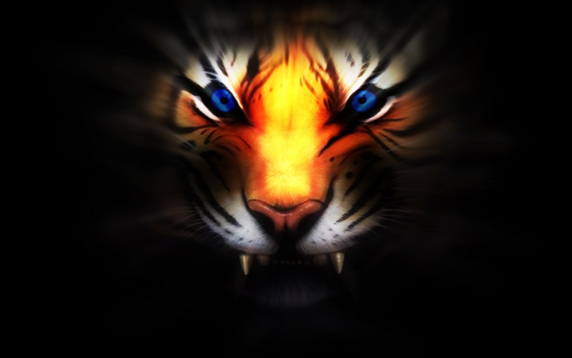 fantasy, Tiger, Animal, Predator, Art, Artistic Wallpaper