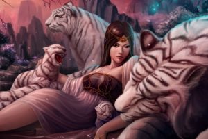 fantasy, Tiger, Animal, Predator, Art, Artistic