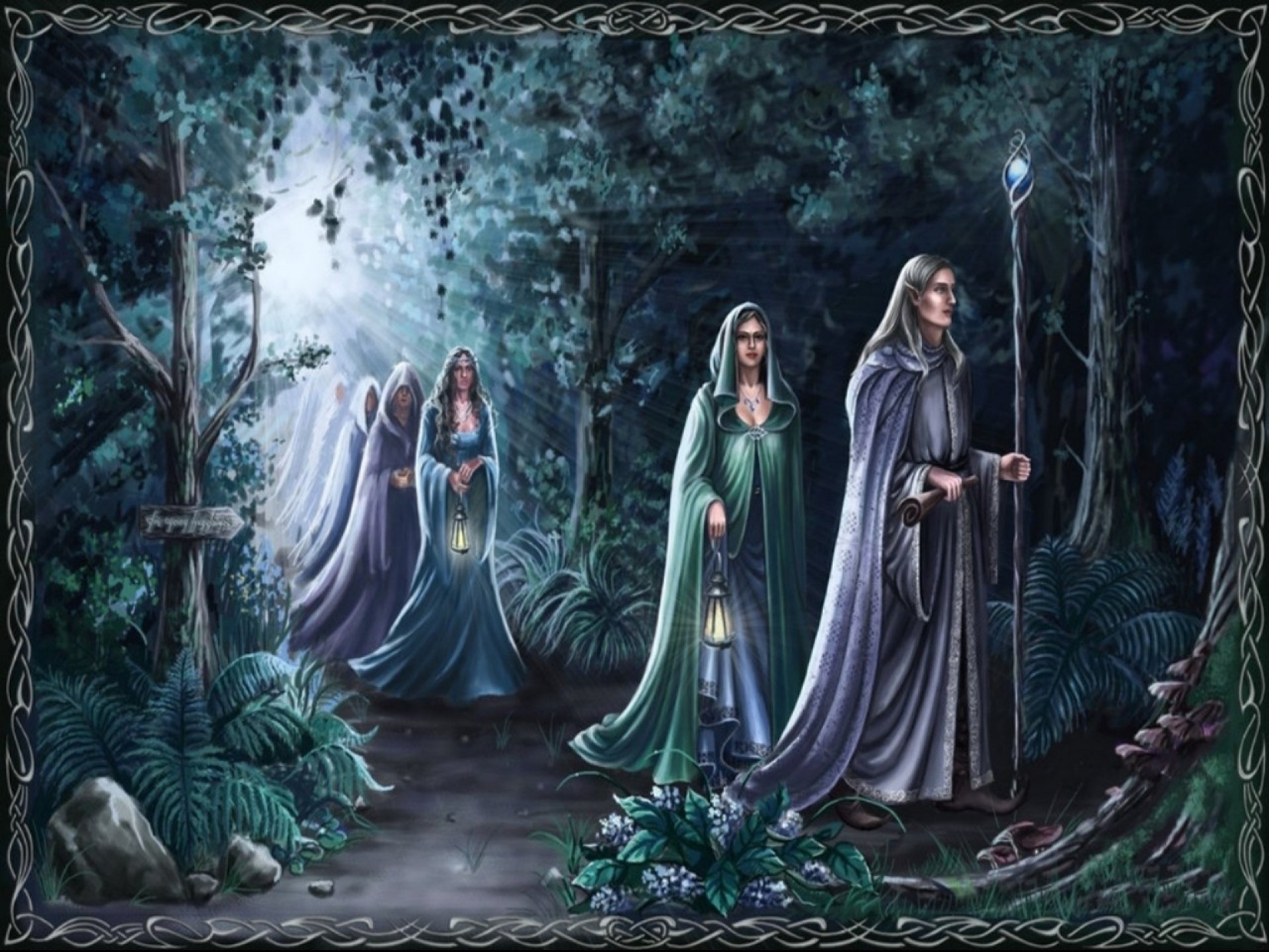 elf, Elves, Fantasy, Art, Artistic Wallpaper