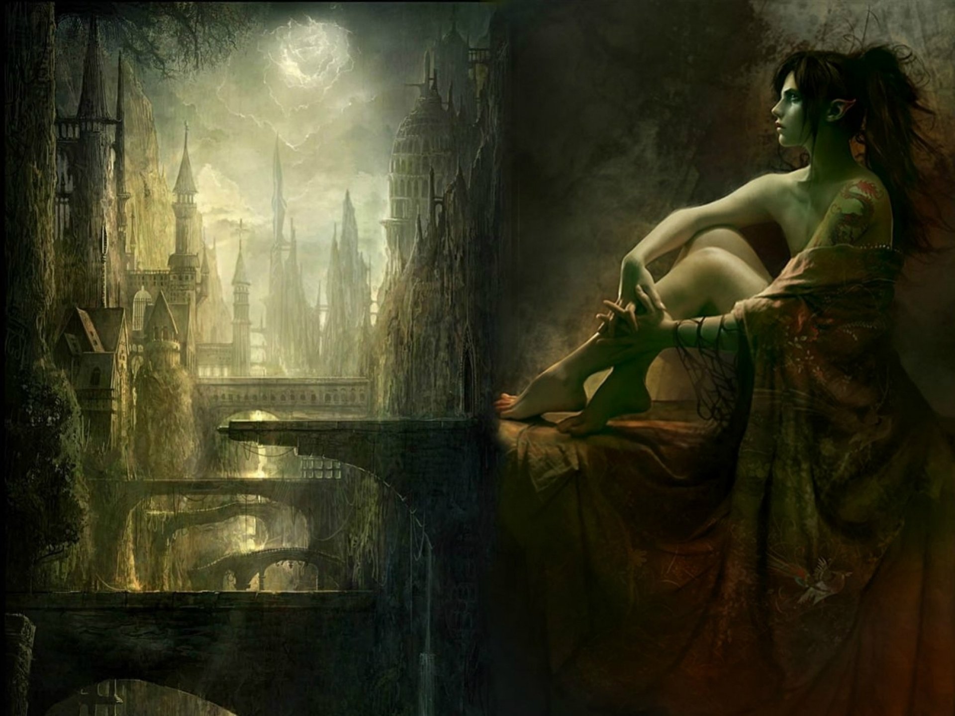 elf, Elves, Fantasy, Art, Artistic Wallpaper