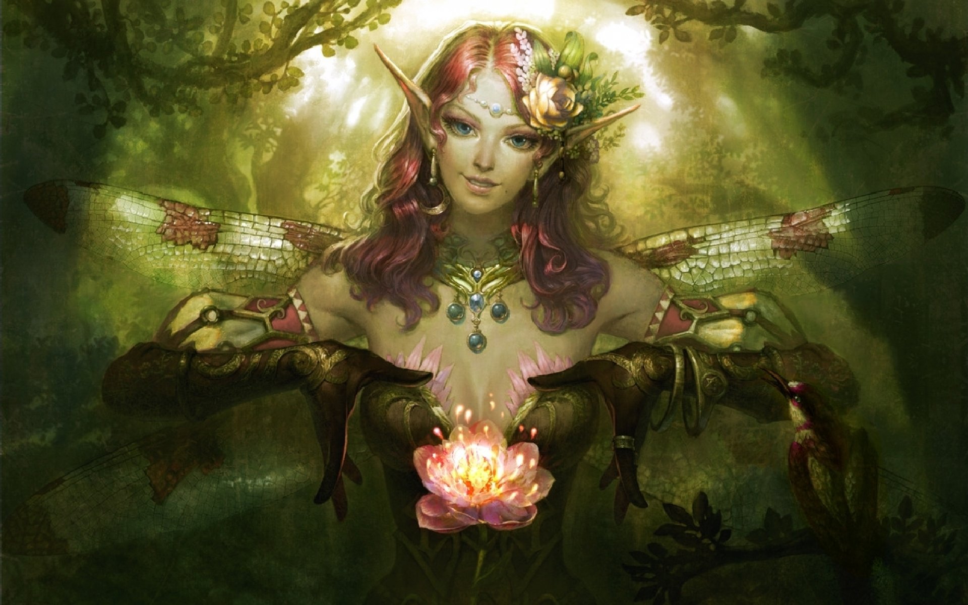 Download hd wallpapers of 670252-fairy, Fairies, Fantasy, Girl, Art, Artwor...