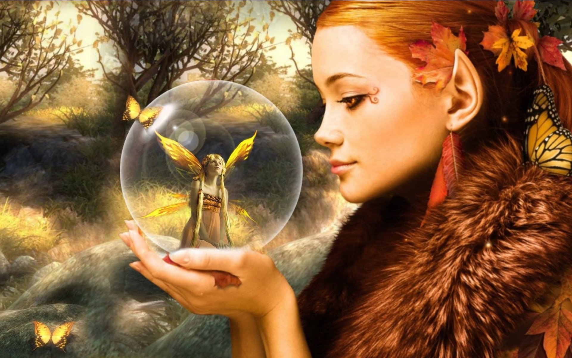 fairy, Fairies, Fantasy, Girl, Art, Artwork Wallpaper