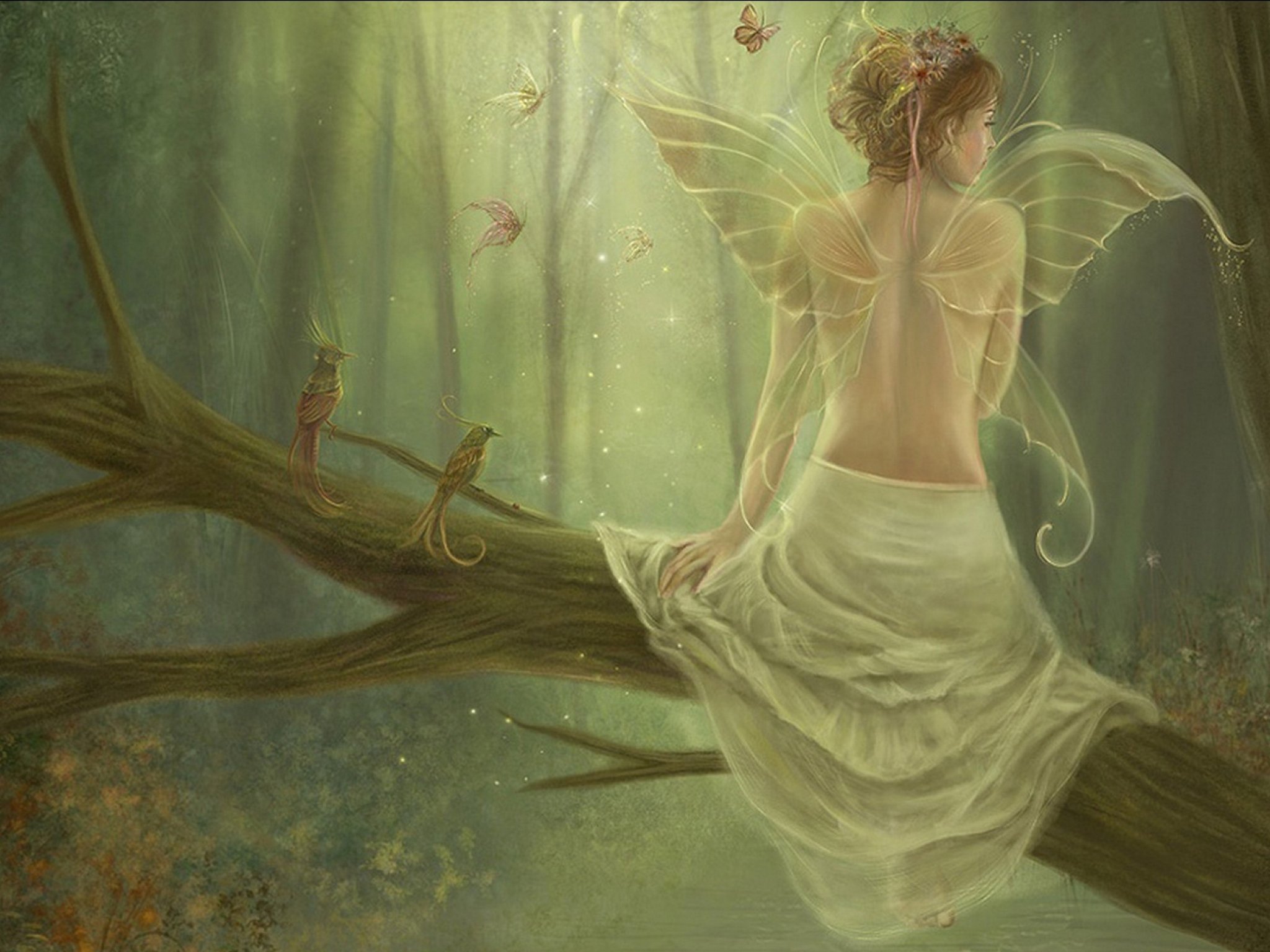 fairy, Fairies, Fantasy, Girl, Art, Artwork Wallpaper
