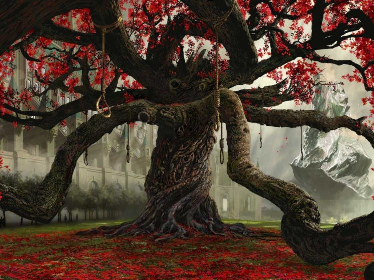 nature, Tree, Landscape, Art, Artwork, Artistic HD Wallpaper Desktop Background