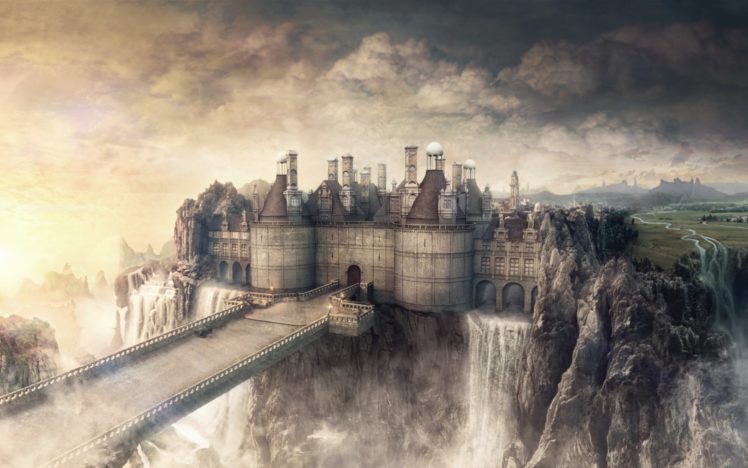 castle, Building, Artwork, Art, Landscape, City, Cities HD Wallpaper Desktop Background