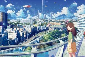 anime, Original, City, Cities, Art, Artwork, Fantasy, Detail