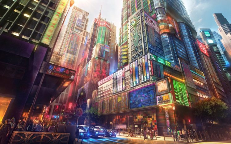 anime, Original, City, Cities, Art, Artwork, Fantasy, Detail HD Wallpaper Desktop Background