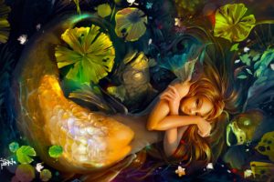 mermaid, Girl, Fantasy