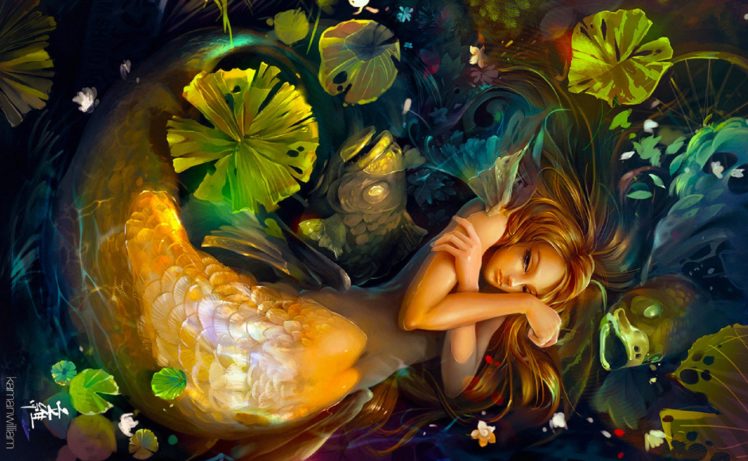 mermaid, Girl, Fantasy HD Wallpaper Desktop Background