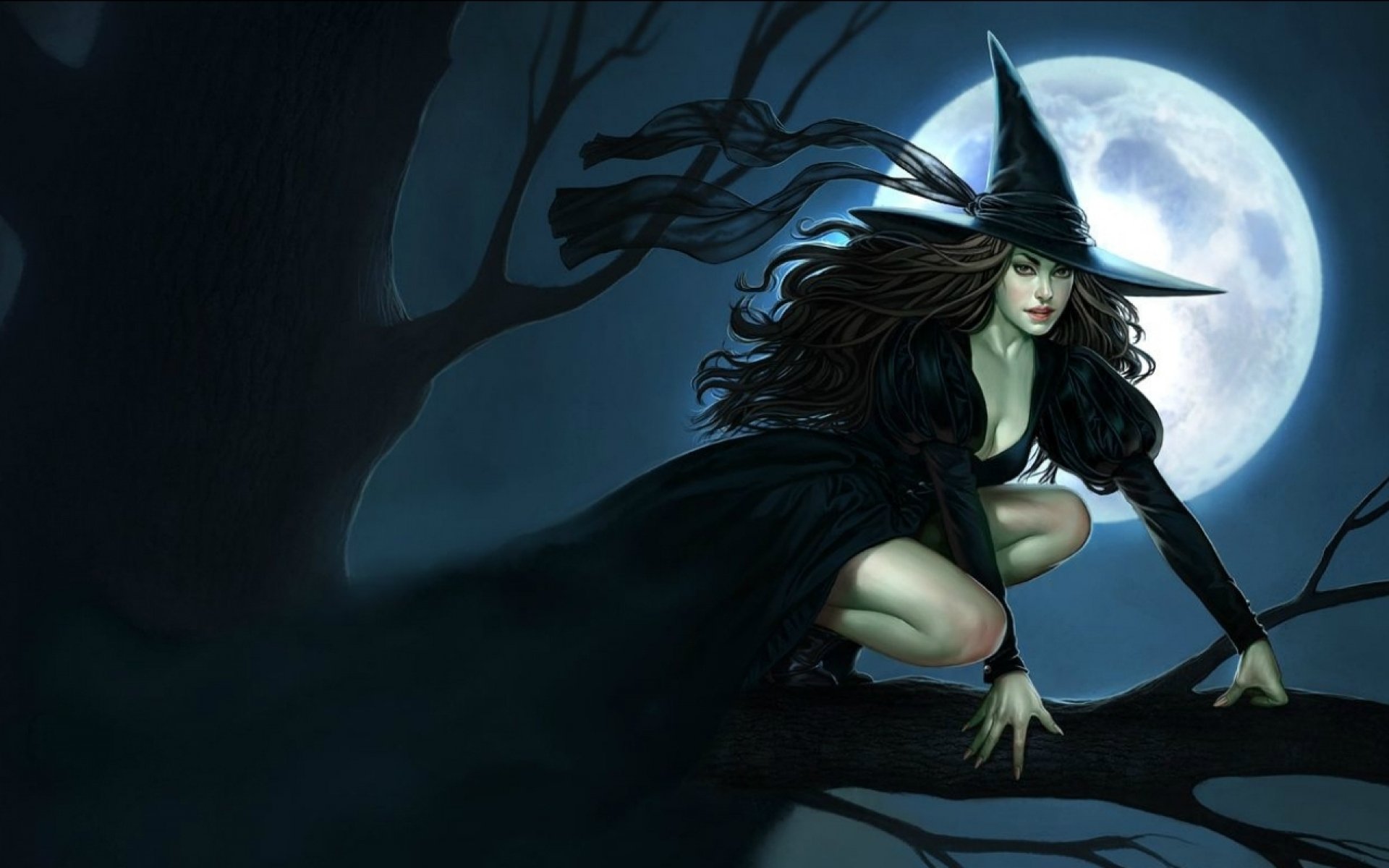 Witch Fantasy Occult Dark Art Artwork Magic Wizard Mage 6406