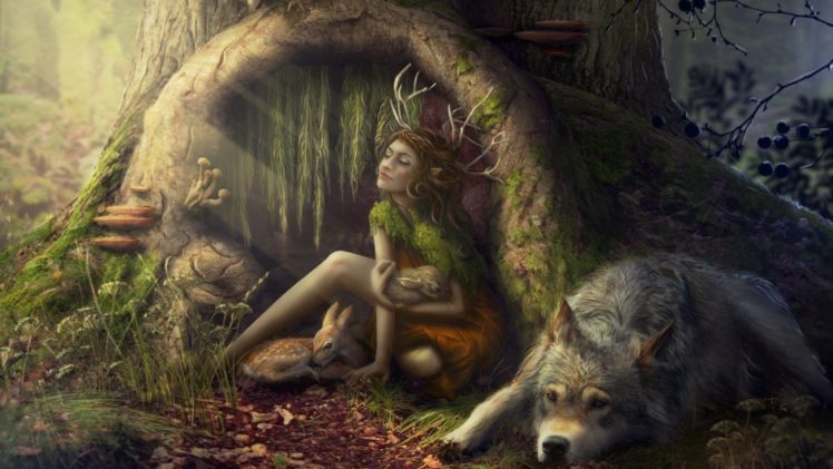 art, Artwork, Fantasy, Magical, Forest, Original, Magic, Creature HD Wallpaper Desktop Background