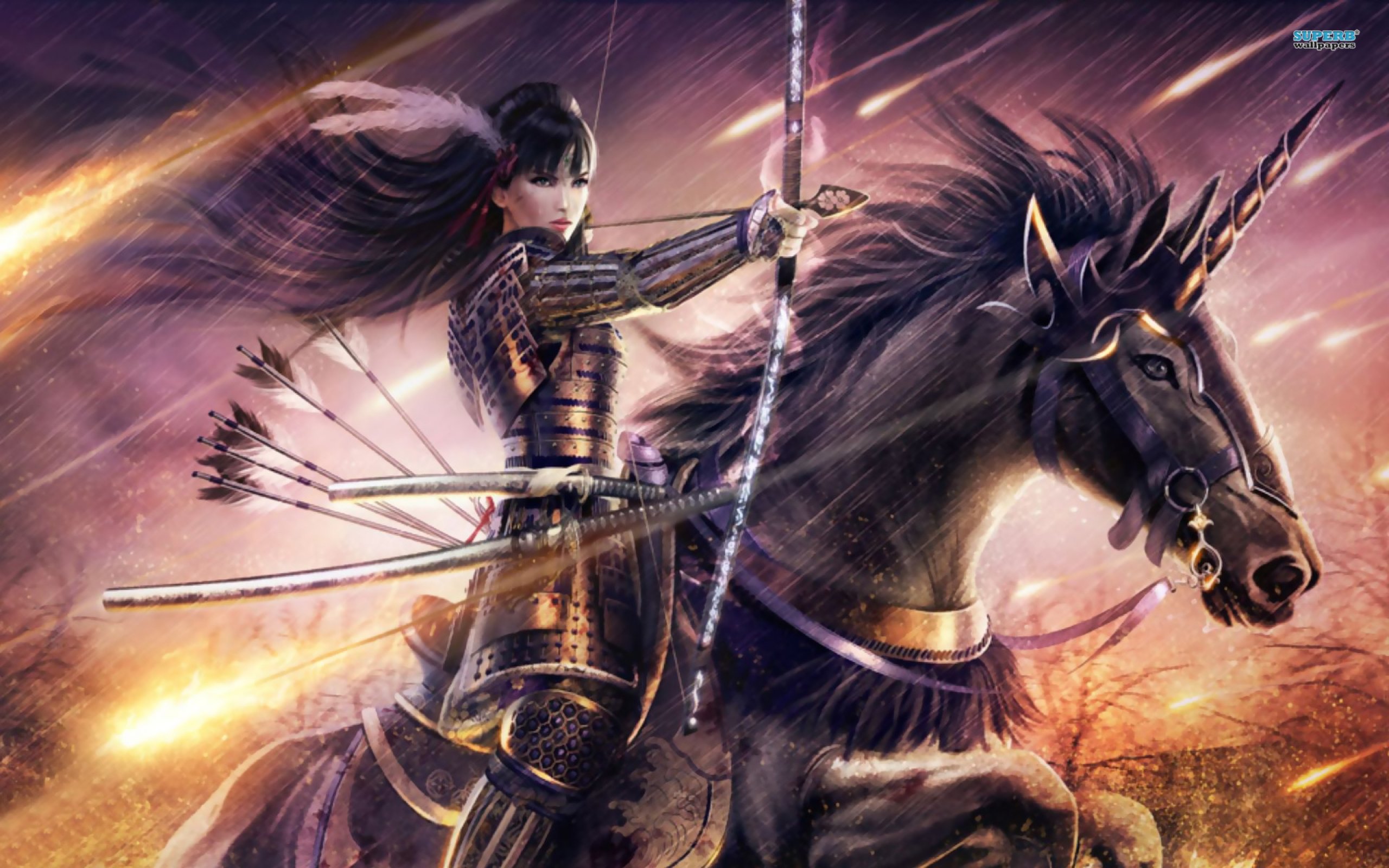 archer, Warrior, Art, Artwork, Fantasy, Weapon Wallpaper