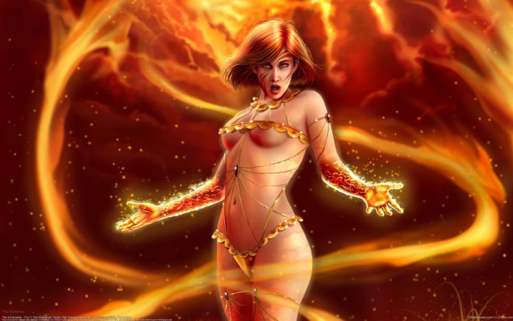 arts, 4, Elements, Fire, Flame, Body HD Wallpaper Desktop Background