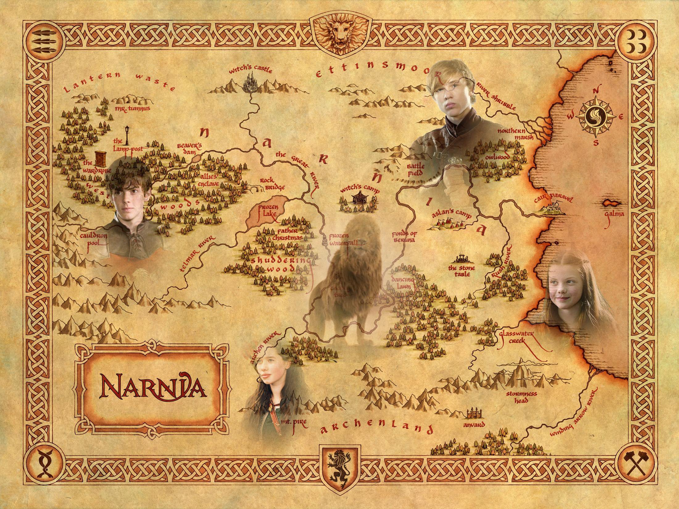 narnia, Adventure, Fantasy, Family, Series, Book, 1narnia, Chronicles, Disney, Poster, Map Wallpaper